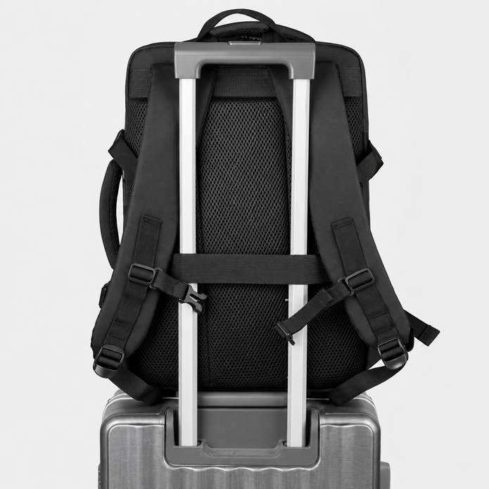 Rucsac de voiaj cu compresie prin vacuum, extensibil, de 40L, cu compartiment pentru laptop