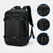 Rucsac de voiaj cu compresie prin vacuum, extensibil, de 40L, cu compartiment pentru laptop