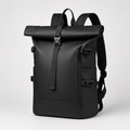Roll-Top Laptop Backpack 15.6 Inch - Water-Repellent Urban Pack