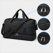 Multifunctional 43L Travel Duffel Bag with Trolley Sleeve, Shoe Pocket & Dry Wet Separation
