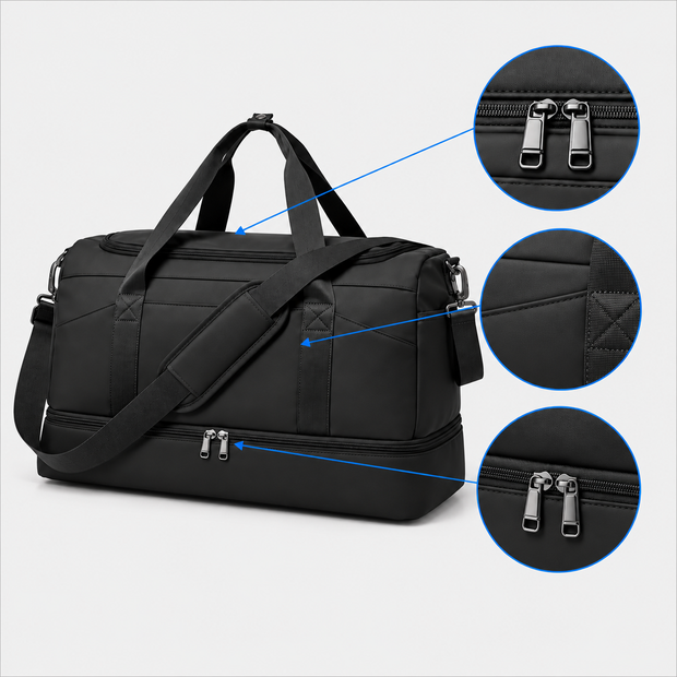Geantă de voiaj XXL pentru bagaje - Geantă de sport/voiaj tip Duffel cu multiple buzunare, pentru camping în aer liber