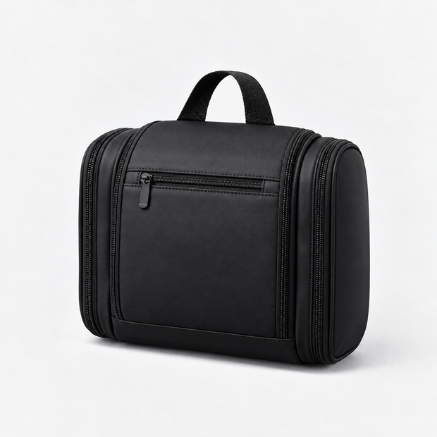 Large-Capacity Hanging Toiletry Bag with Multi-Pocket Side Wings