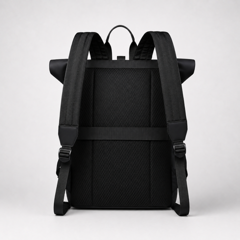 Roll-Top Laptop Backpack 15.6 Inch - Water-Repellent Urban Pack