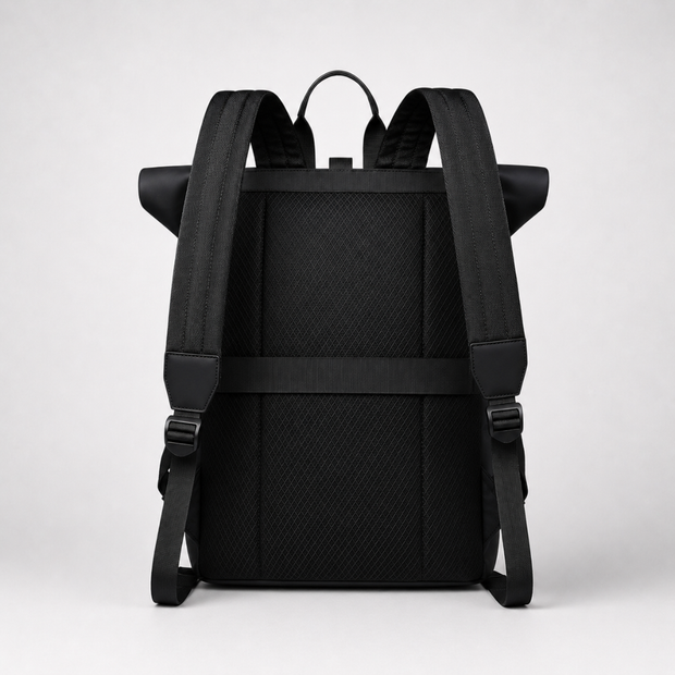 Roll-Top Laptop Backpack 15.6 Inch - Water-Repellent Urban Pack