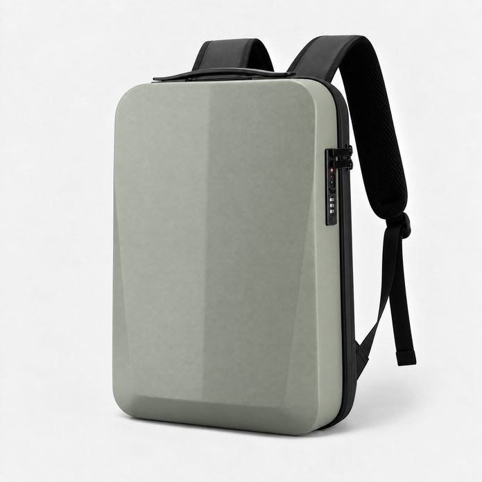 Hard Shell Anti-Theft Expandable Laptop Backpack 17 Inch Waterproof Commuter Bag