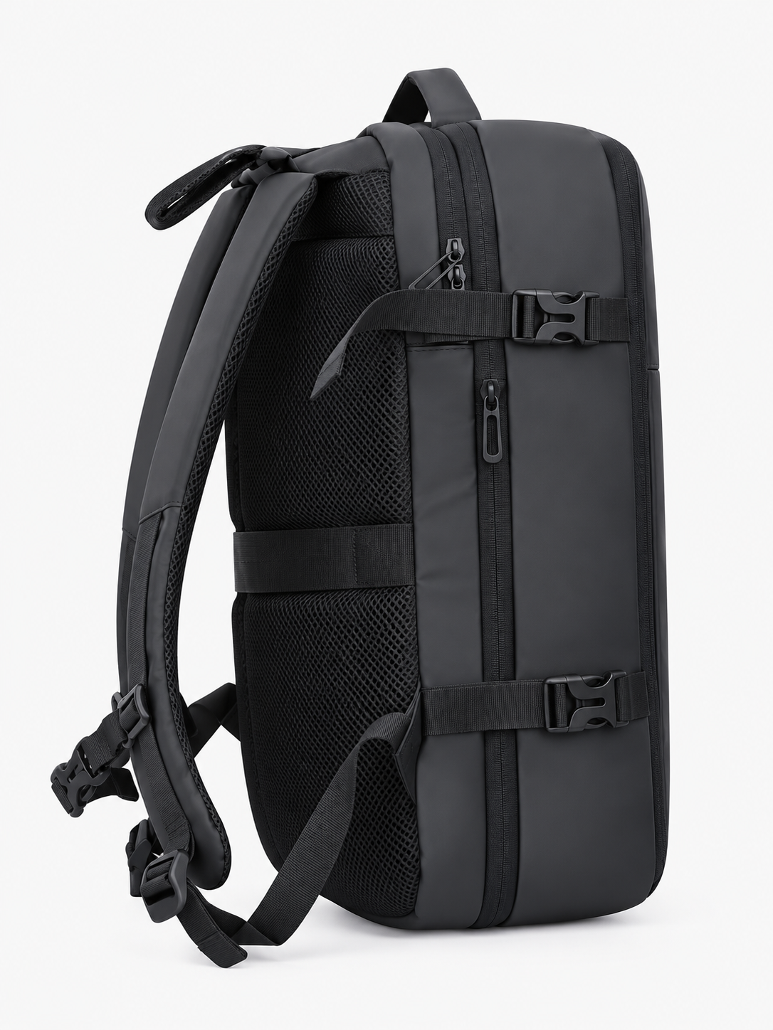 Rucsac de voiaj cu compresie prin vacuum, extensibil, de 40L, cu compartiment pentru laptop