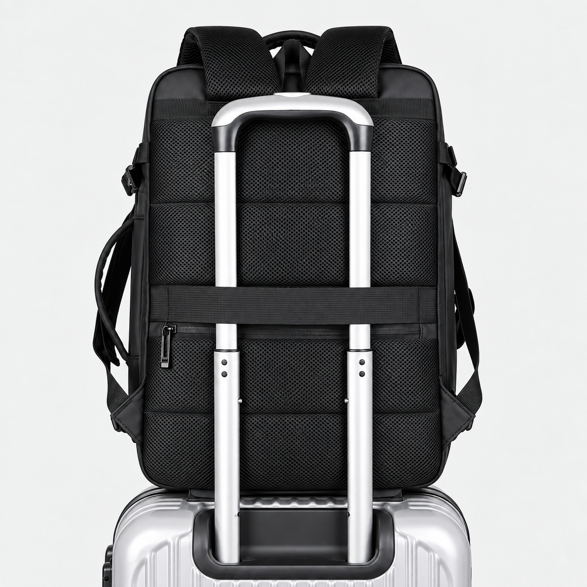 Rucsac de voiaj cu compresie prin vacuum, extensibil, de 40L, cu compartiment pentru laptop