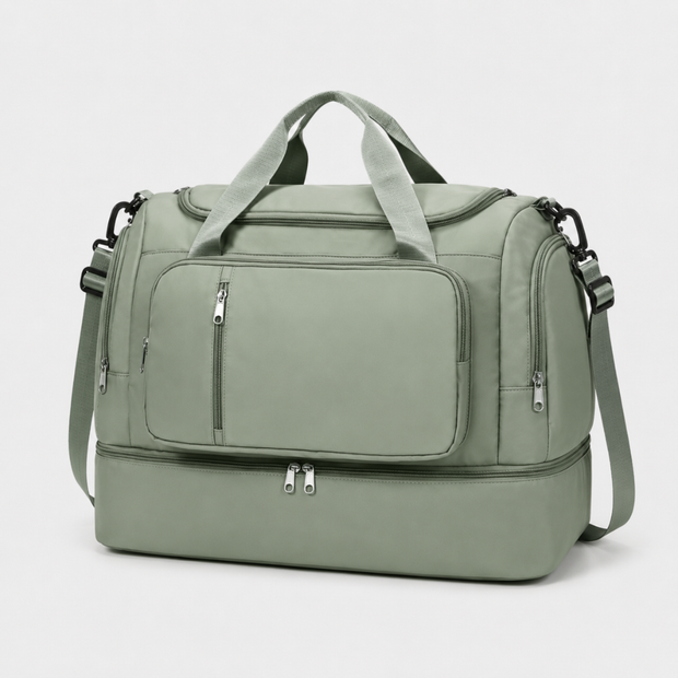 Large Capacity Carry-On Travel Bag - Lightweight with Shoe Compartment