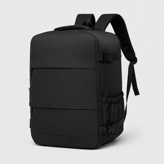 Practical Travel Backpack with Independent Shoe Compartment