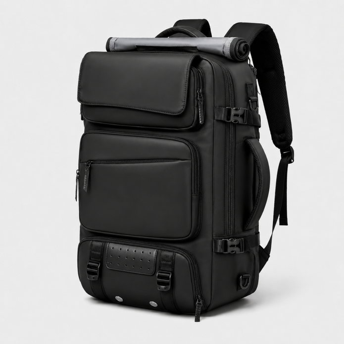 Large Capacity Travel Backpack with Shoe Compartment - 17.3 Inch Laptop Carry-On
