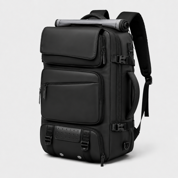 Large Capacity Travel Backpack with Shoe Compartment - 17.3 Inch Laptop Carry-On