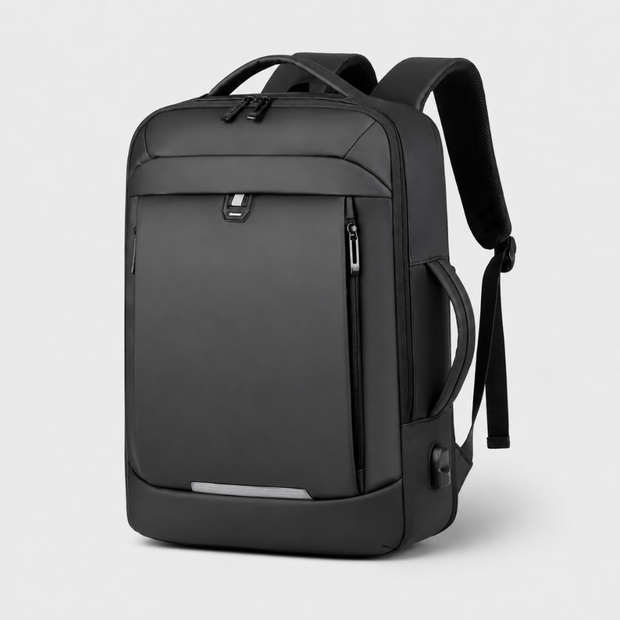 17 Inch Business Laptop Backpack - Waterproof with USB Charging