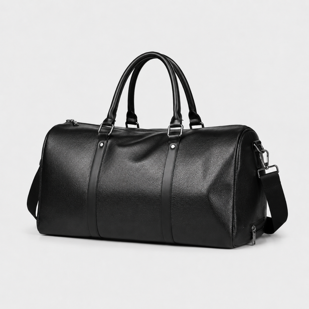 PU Leather Travel Duffel Bag - Versatile Weekender