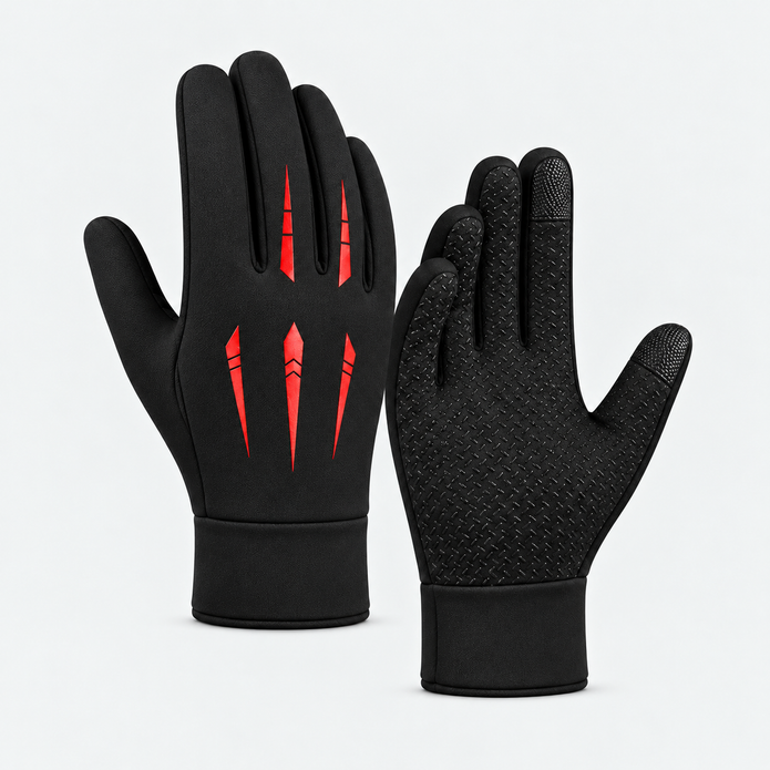 Men’s Winter Outdoor Thermal Gloves – Windproof Water-Repellent Touchscreen Non-slip Gloves
