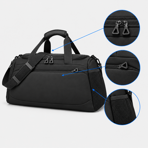 Geantă de voiaj XXL pentru bagaje - Geantă de sport/voiaj tip Duffel cu multiple buzunare, pentru camping în aer liber