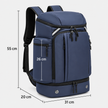 45L Large Capacity Travel Backpack with Shoe Compartment & USB Port