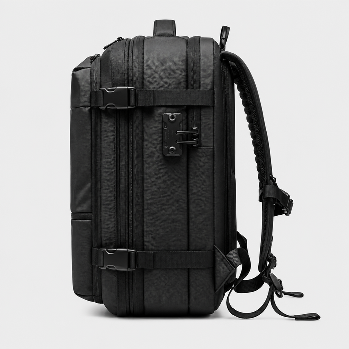 Rucsac de călătorie compresibil, cu pompă electrică, 60L, extensibil