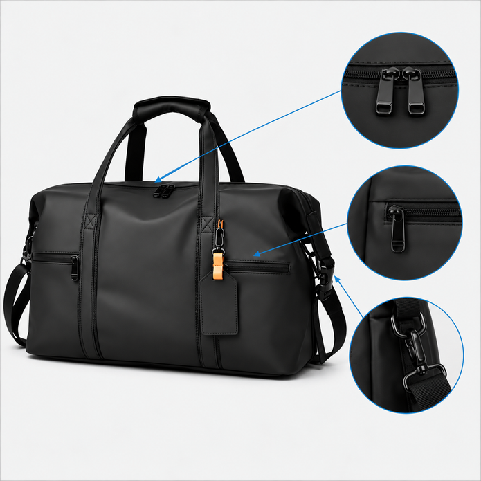 Borsone da Viaggio Unisex Grande Capacità - Borsa da Weekend & Sport Fitness Portatile