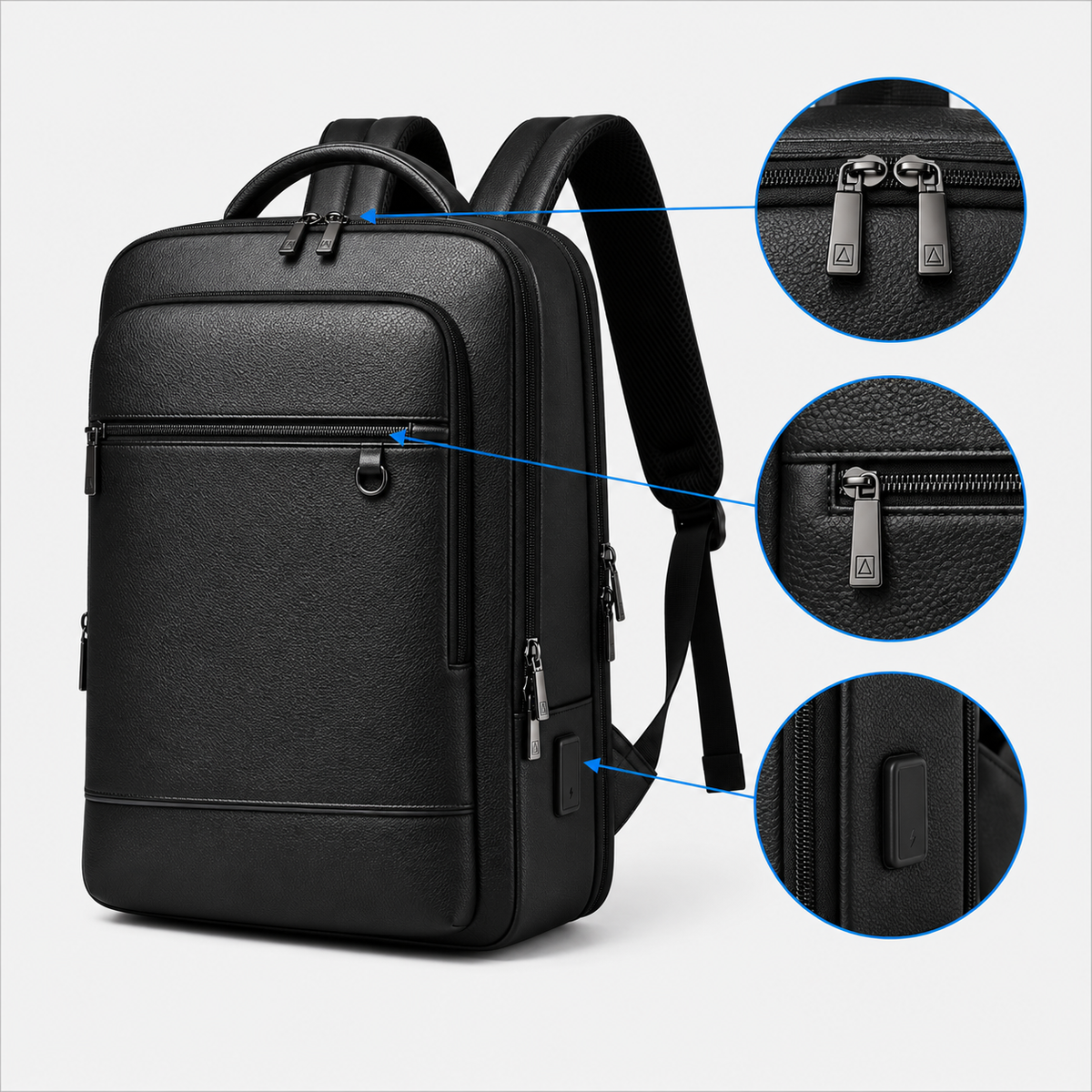 Rucsac de voiaj cu compresie prin vacuum, extensibil, de 40L, cu compartiment pentru laptop