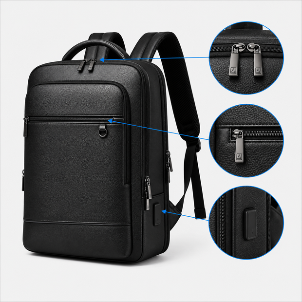 Business Laptop Backpack 15.6 Inch Waterproof Commuter Travel Bag