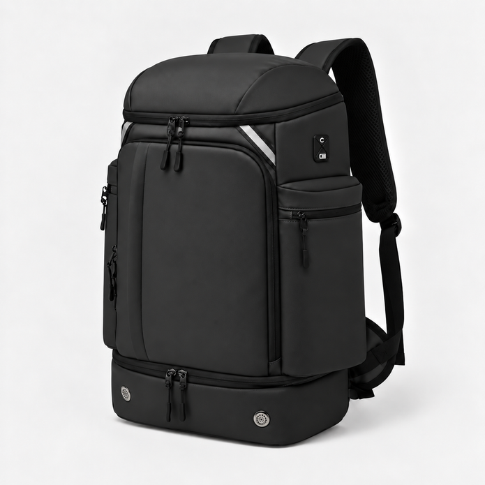 45L Large Capacity Travel Backpack with Shoe Compartment & USB Port