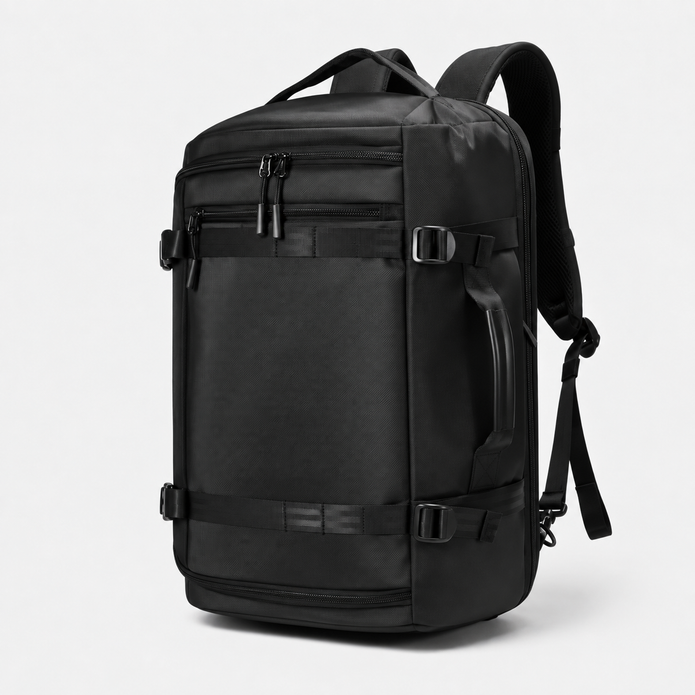 Rucsac de voiaj cu compresie prin vacuum, extensibil, de 40L, cu compartiment pentru laptop