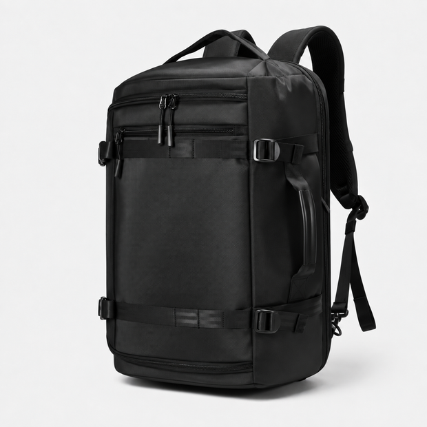 40L Expandable Vacuum Compression Travel Backpack with Laptop Compartment
