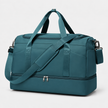 Multifunctional 43L Travel Duffel Bag with Trolley Sleeve, Shoe Pocket & Dry Wet Separation