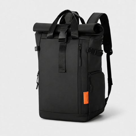 Expandable Roll-Top Travel Backpack with 15.6 Inch Laptop Compartment