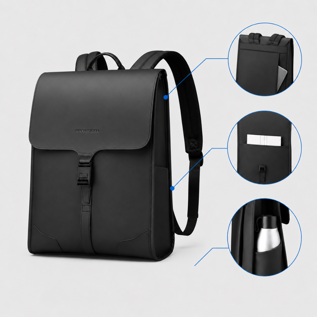 Business Backpack with 15.6 Inch Laptop Compartment - Water Repellent