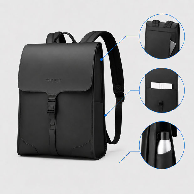 Business Backpack with 15.6 Inch Laptop Compartment - Water Repellent