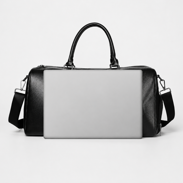 PU Leather Travel Duffel Bag - Versatile Weekender