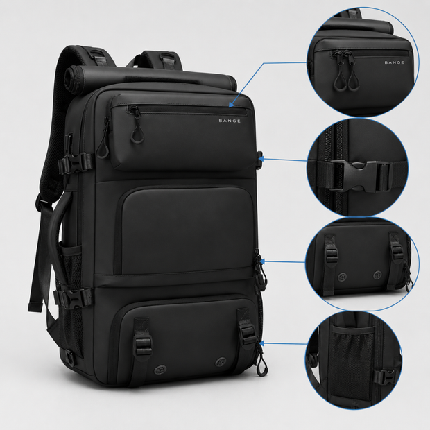Water-Resistant Multi-Compartment Commuter Backpack - Organized Daily Carry