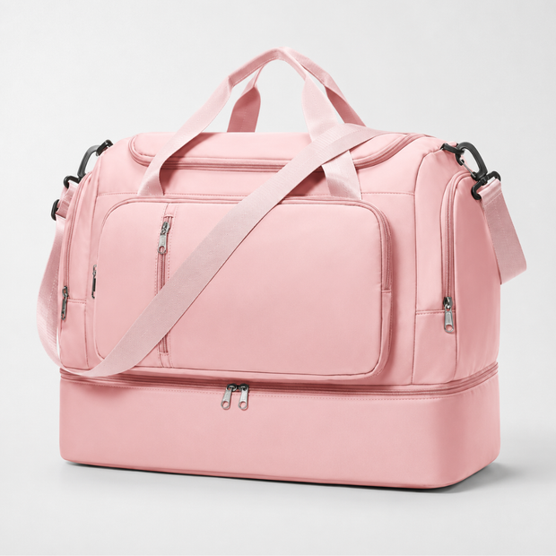 Large Capacity Carry-On Travel Bag - Lightweight with Shoe Compartment