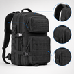 45L Tactical Backpack - Molle Assault Pack for Hiking & Camping
