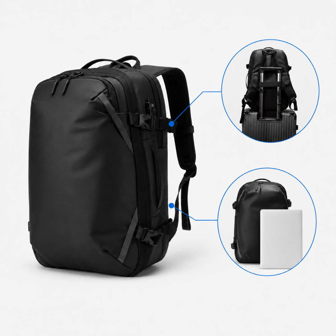 Vacuum Compression Travel Backpack with Laptop Compartment