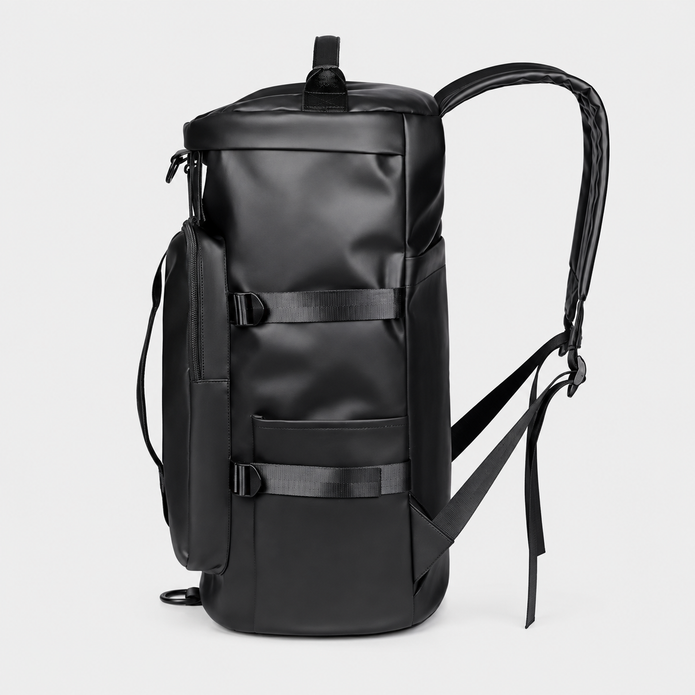 Rucsac de voiaj tip geantă sport, omologat pentru bagajul de mână, cu compartiment pentru pantofi