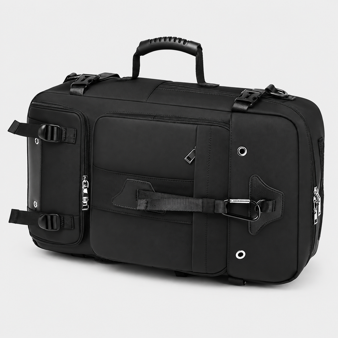 Rucsac de călătorie și geantă de voiaj multifuncțională de 55L cu compartiment pentru laptop de 17,3 inch