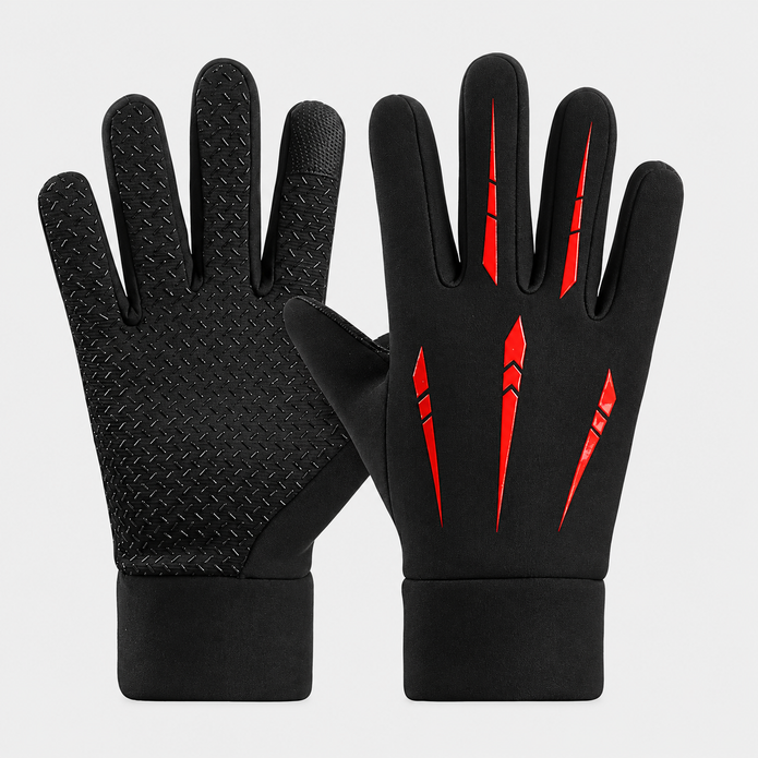 Men’s Winter Outdoor Thermal Gloves – Windproof Water-Repellent Touchscreen Non-slip Gloves