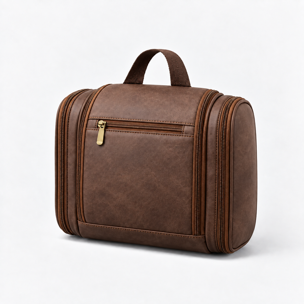 Large-Capacity Hanging Toiletry Bag with Multi-Pocket Side Wings