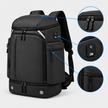 45L Large Capacity Travel Backpack with Shoe Compartment & USB Port