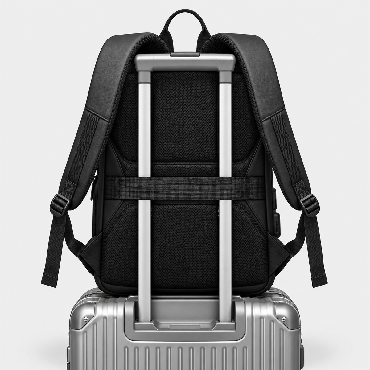 Rucsac de voiaj cu compresie prin vacuum, extensibil, de 40L, cu compartiment pentru laptop