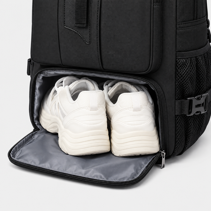 Rucsac de călătorie și geantă de voiaj multifuncțională de 55L cu compartiment pentru laptop de 17,3 inch