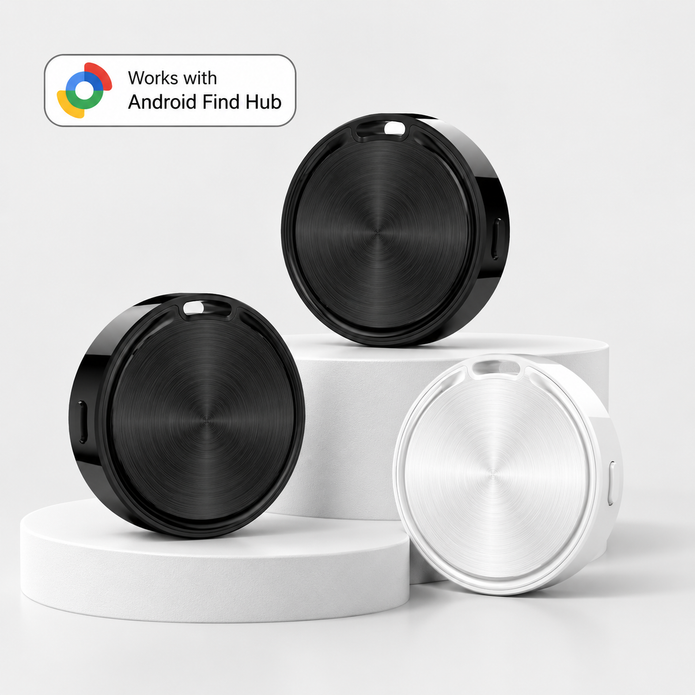 Android Smart Tag GPS Tracker – Works with Android Find Hub & Google Location for Keys, Luggage & Pets