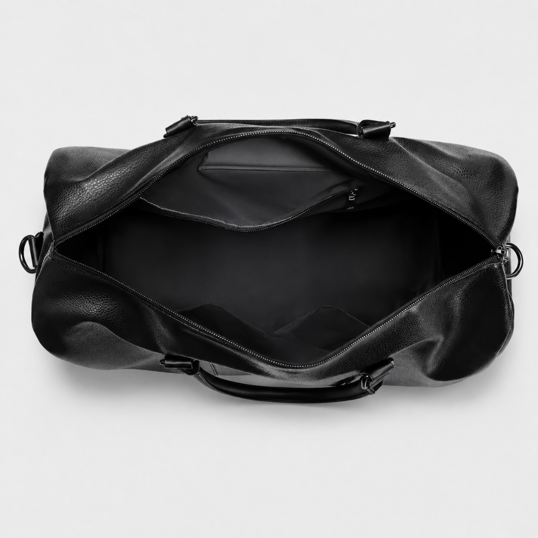 PU Leather Travel Duffel Bag - Versatile Weekender