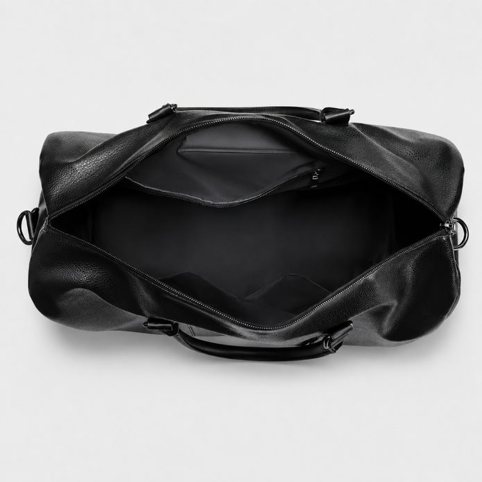 PU Leather Travel Duffel Bag - Versatile Weekender