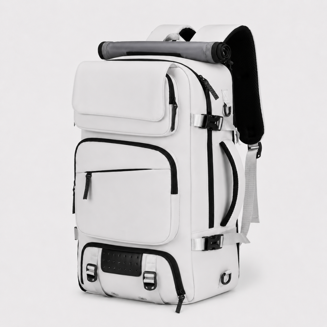 Large Capacity Travel Backpack with Shoe Compartment - 17.3 Inch Laptop Carry-On