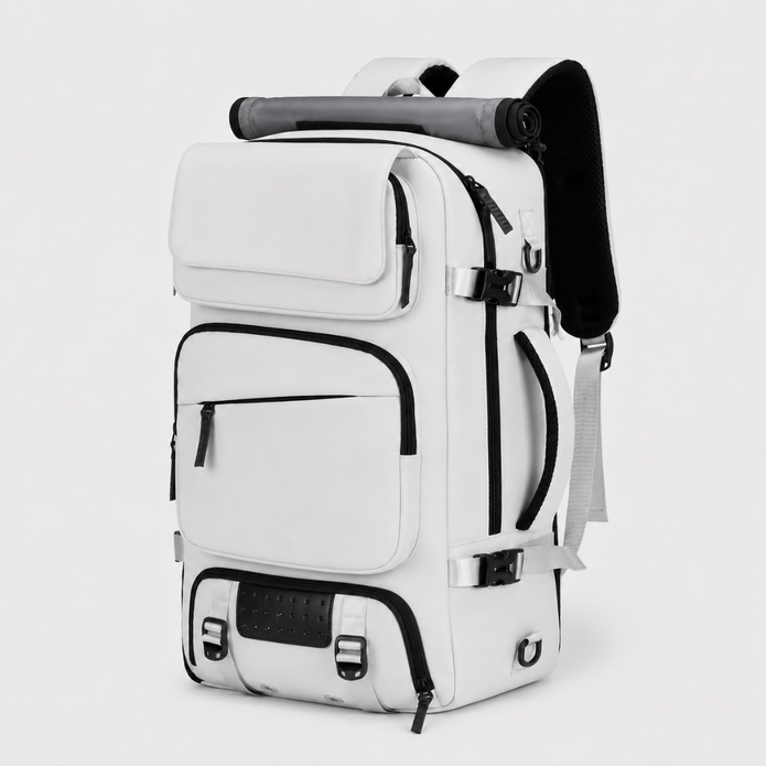 Large Capacity Travel Backpack with Shoe Compartment - 17.3 Inch Laptop Carry-On