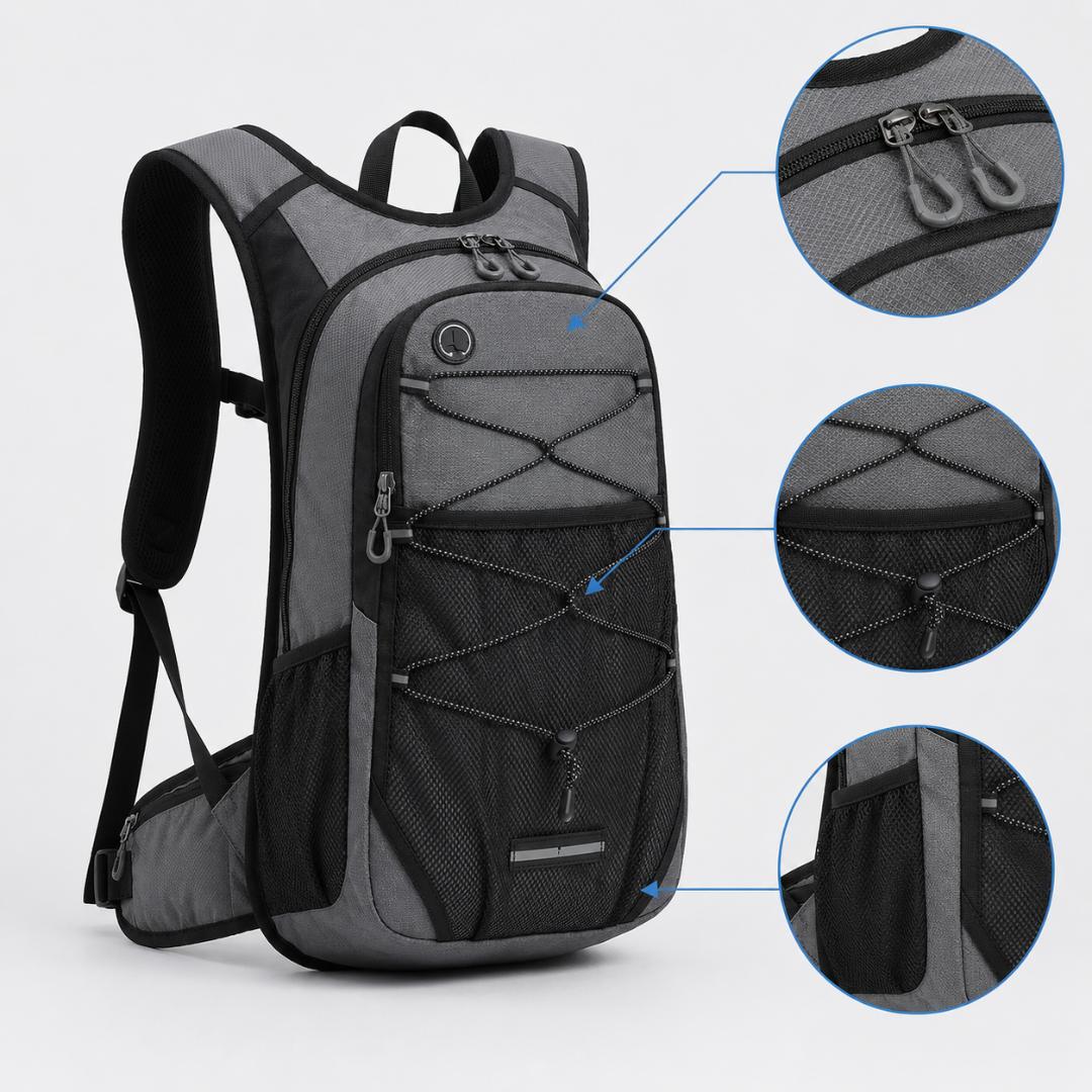 Lightweight Outdoor Day Hiking Backpack - Durable Breathable Trail Pack