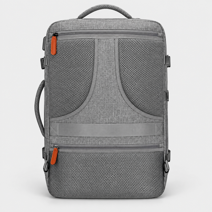 Rucsac de voiaj cu compresie prin vacuum, extensibil, de 40L, cu compartiment pentru laptop